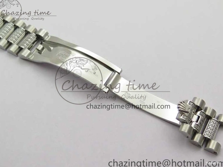 President Dial Crystal SS White Crystal Bracelet MOP on Best SS 128239 Edition Day-Date 36mm Marker A2836 BP 0117